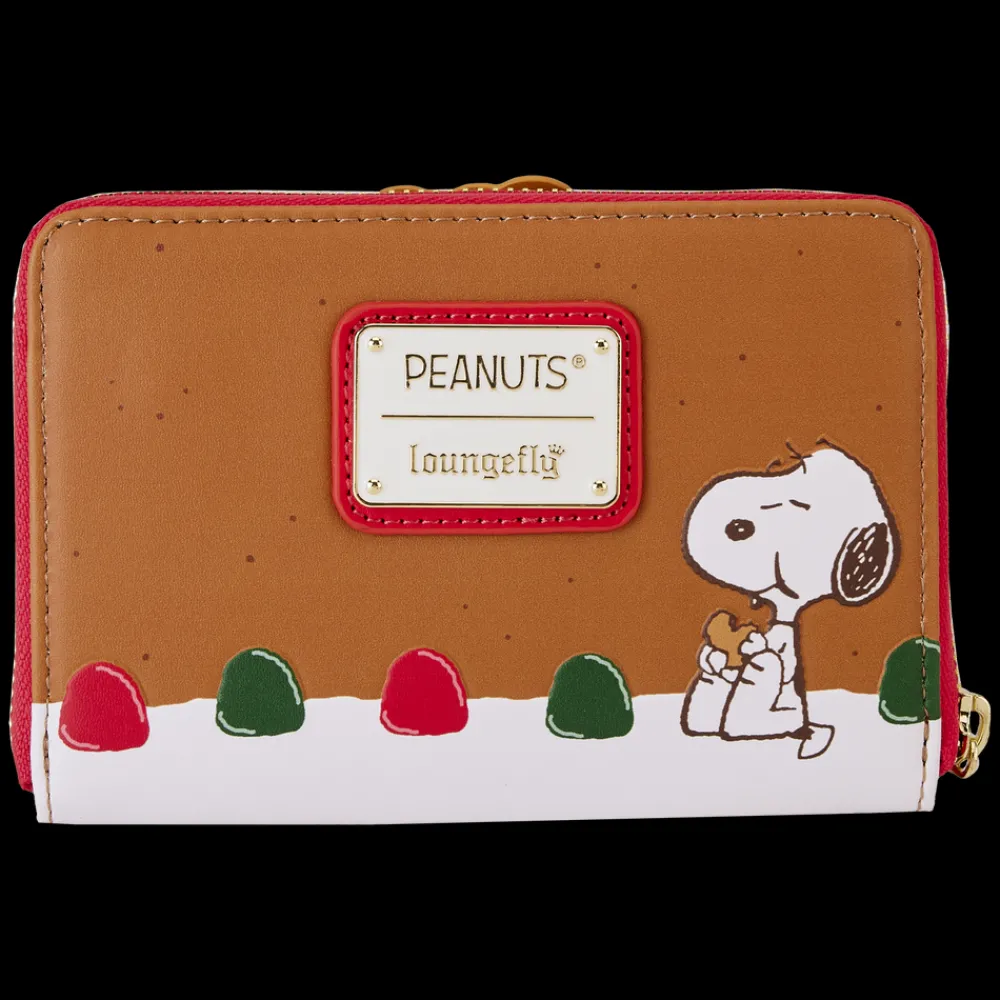 Peanuts Snoopy Gingerbread Wreath Scented Zip Around Wallet Shop