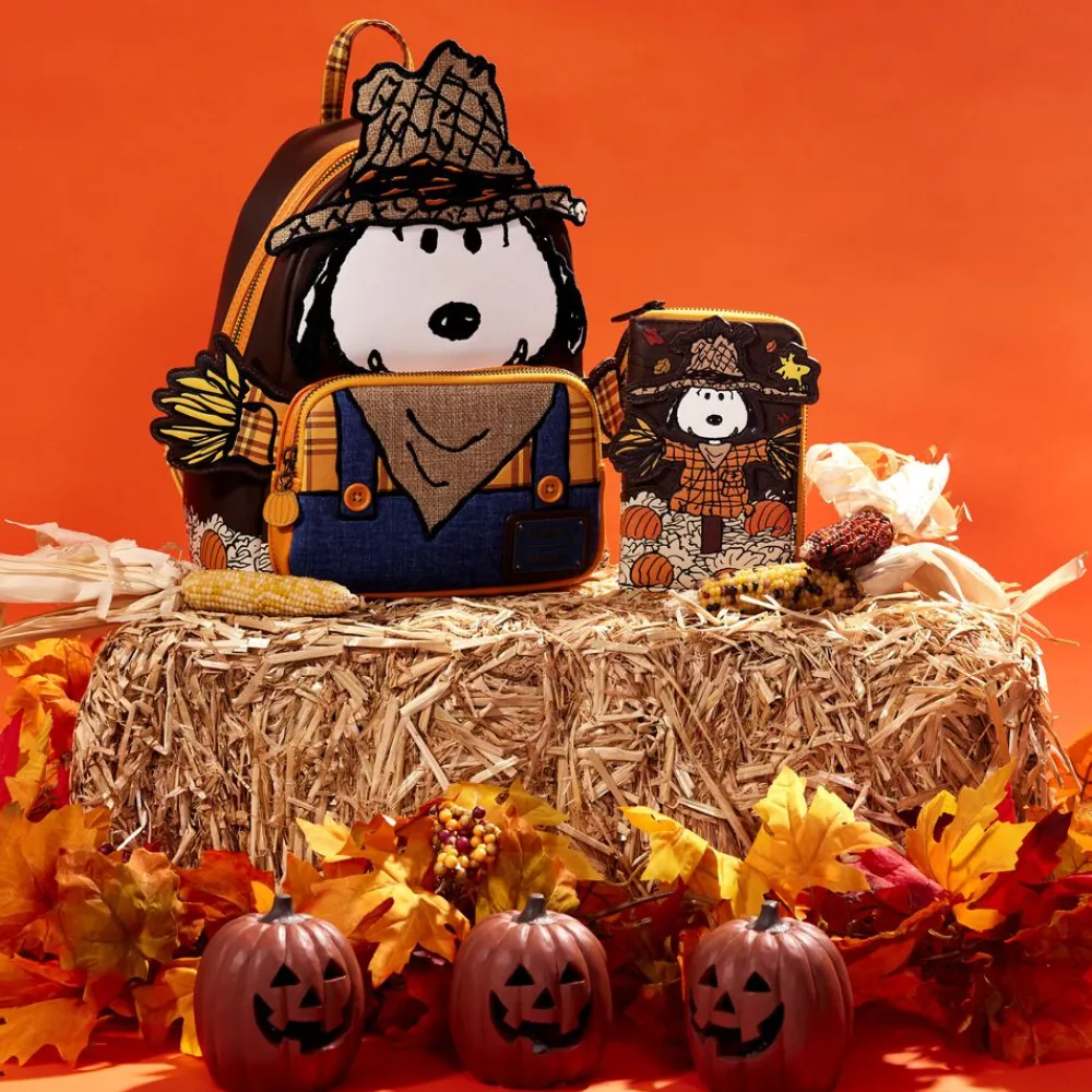 Peanuts Snoopy Scarecrow Cosplay Zip Around Wallet Best Sale