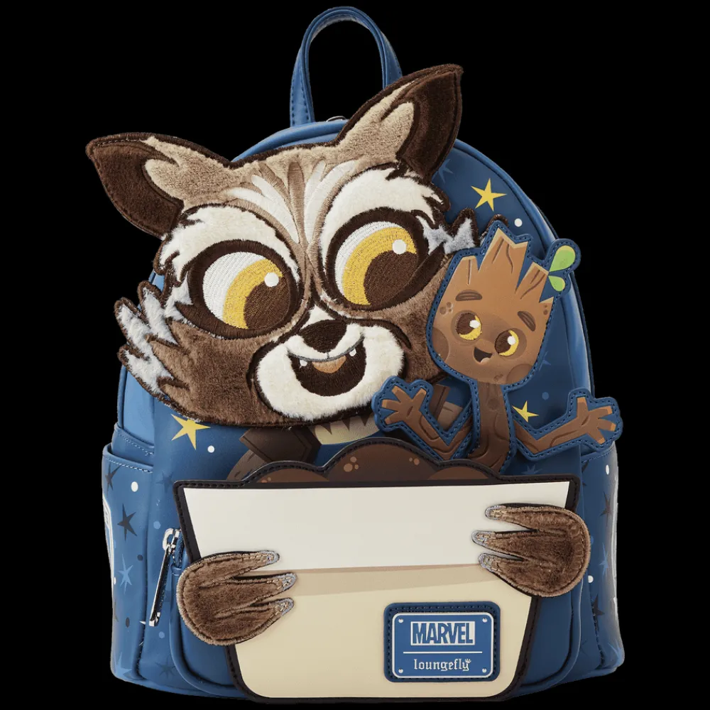 Marvel Sdcc Limited Edition Rocket And Groot Cosplay Mini Backpack Hot