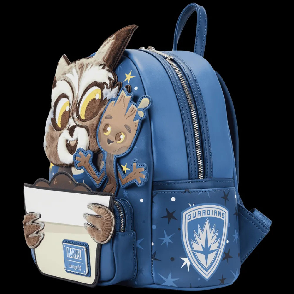 Marvel Sdcc Limited Edition Rocket And Groot Cosplay Mini Backpack Hot