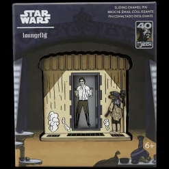 Star Wars : Return Of The Jedi 40Th Anniversary Han Solo In Carbonite Sliding Pin New
