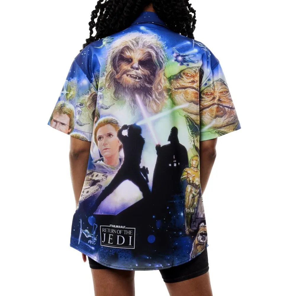 Star Wars : Return Of The Jedi Poster Camp Shirt Flash Sale