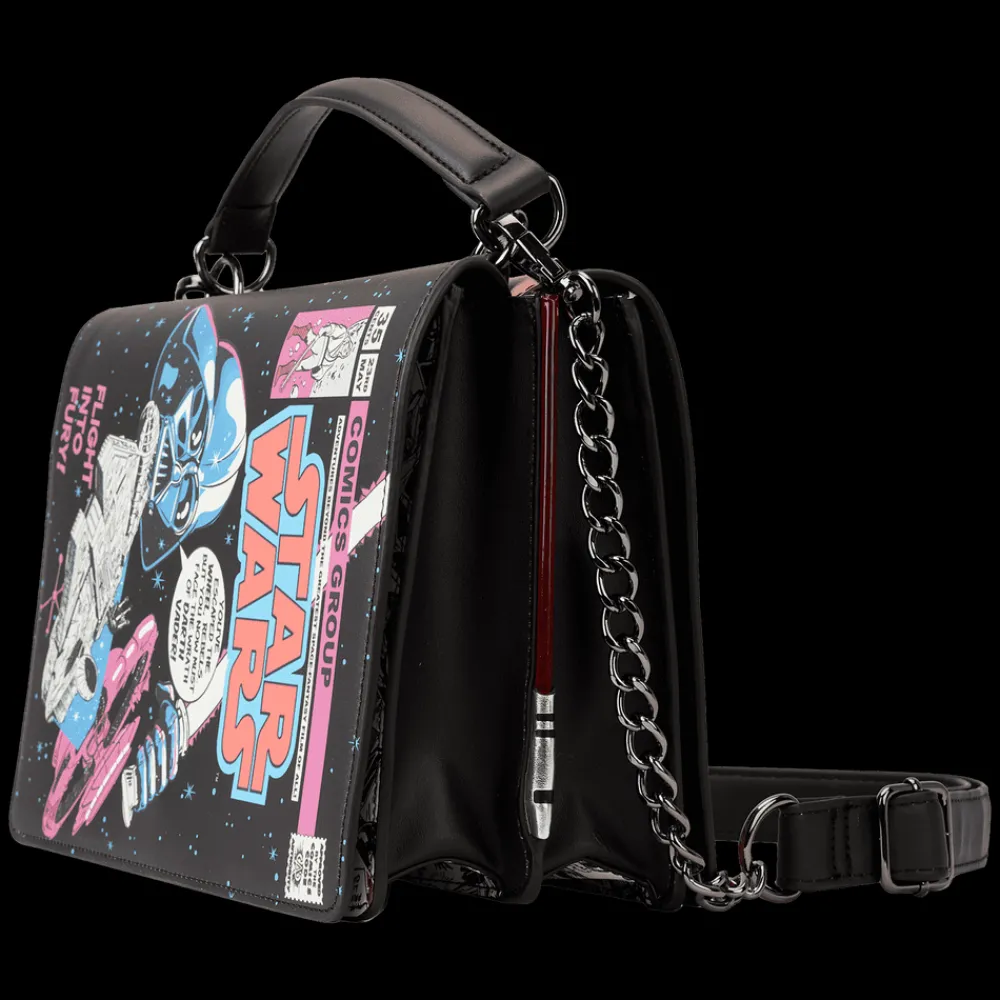Star Wars Stitch Shoppe Dark Side Vs. Light Side Comic Book Crossbody Bag Fashion