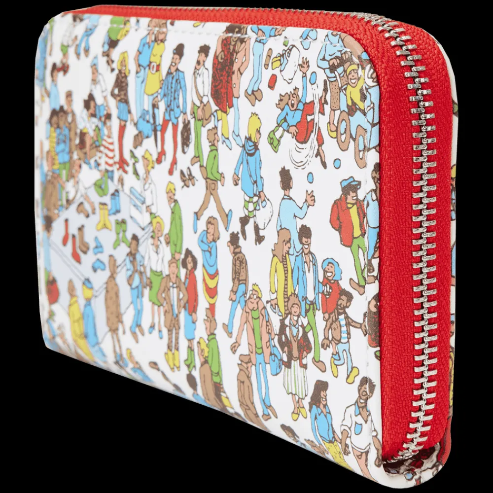 Where's Waldo All-Over Print Zip Around Wallet Cheap